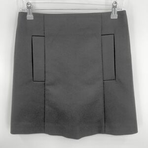 COS Black Wool Cashmere Mini A Line Skirt Size 4